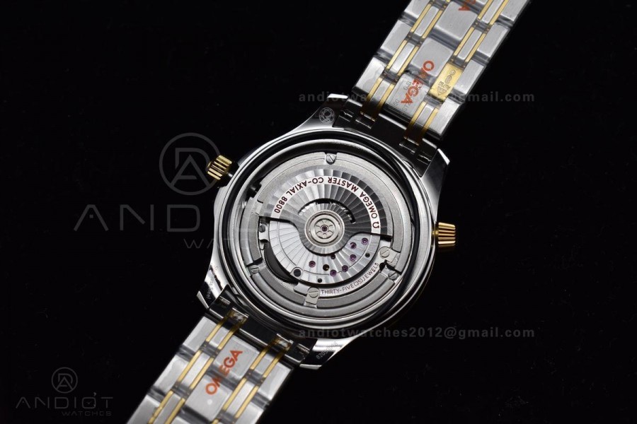 Seamaster Diver 300M SS/YG ORF 1:1 Best Edition Black Ceramic Black Dial on SS Bracelet A8800 