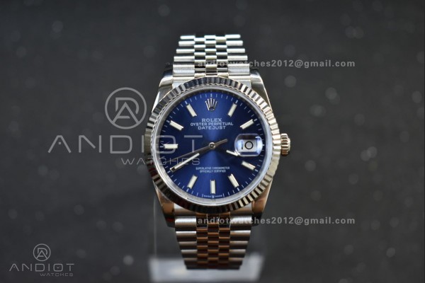 DateJust 36 GMF 126234 904L Steel Blue Dial on Jub...