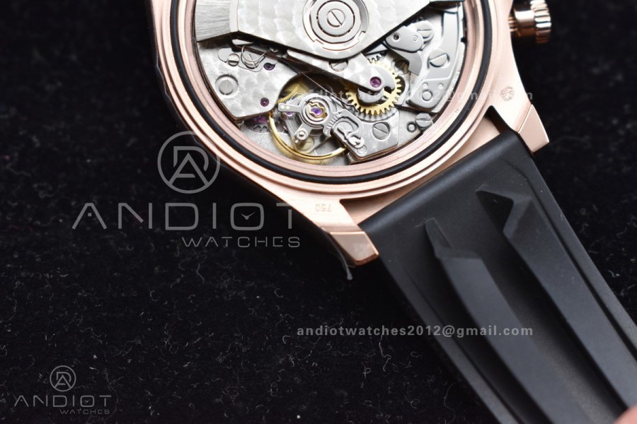 Daytona RG TWF Black Ceramic Bezle Black Dial on Black Rubber Strap A7750
