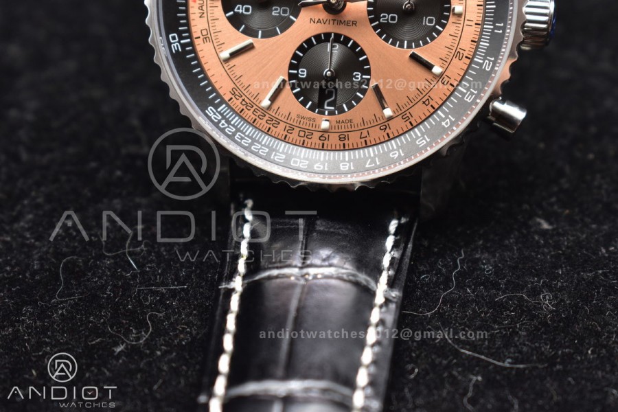 Navitimer Chrono 43mm 1:1 Best Version SS/LE L-Orange/Blk BLS A7750