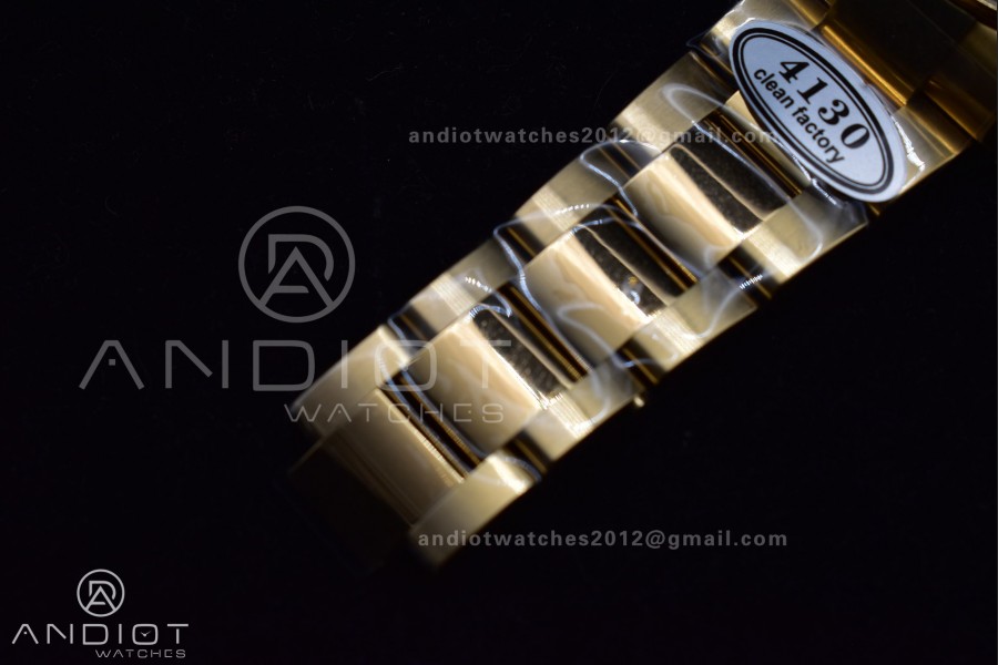 Daytona 116505 Clean 1:1 Best Edition Black Dial on YG Bracelet SA4130 V2