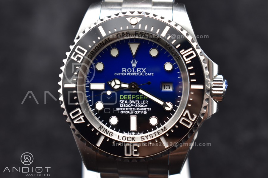 Sea-Dweller 126660 V9F Best Edition Black/Blue Dial on SS Bracelet VR3235