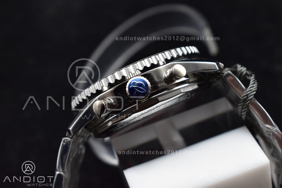 Navitimer SS 43mm BLS 1:1 Best Edition Blue Dial on SS Bracelet A7750