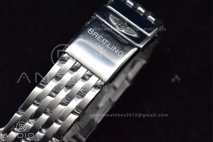 Navitimer SS 43mm BLS 1:1 Best Edition Blue Dial on SS Bracelet A7750