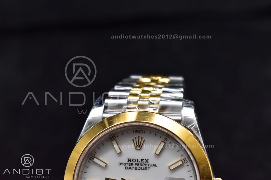 DateJust 41 126331 VSF 1:1 Best Edition 904L Steel Yellow Gold Dial On SS/YG Jubilee Bracelet VS3235