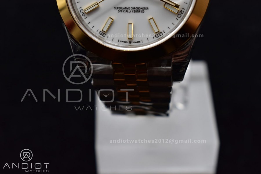 DateJust 41 126331 VSF 1:1 Best Edition 904L Steel Yellow Gold Dial On SS/YG Jubilee Bracelet VS3235