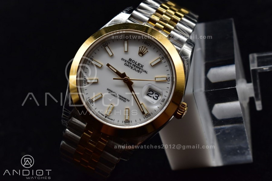 DateJust 41 126331 VSF 1:1 Best Edition 904L Steel Yellow Gold Dial On SS/YG Jubilee Bracelet VS3235