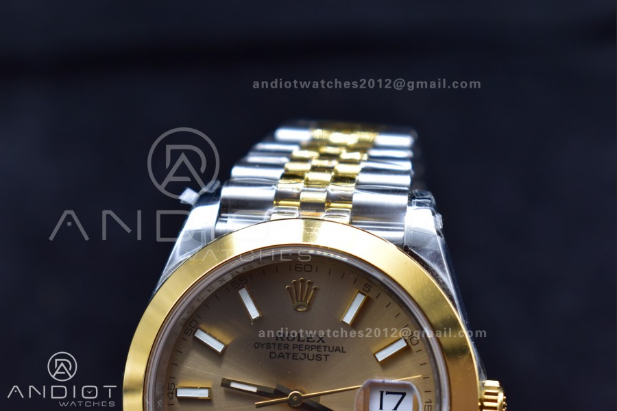 DateJust 41 126331 VSF 1:1 Best Edition 904L Steel Yellow Gold Dial On SS/YG Jubilee Bracelet VS3235