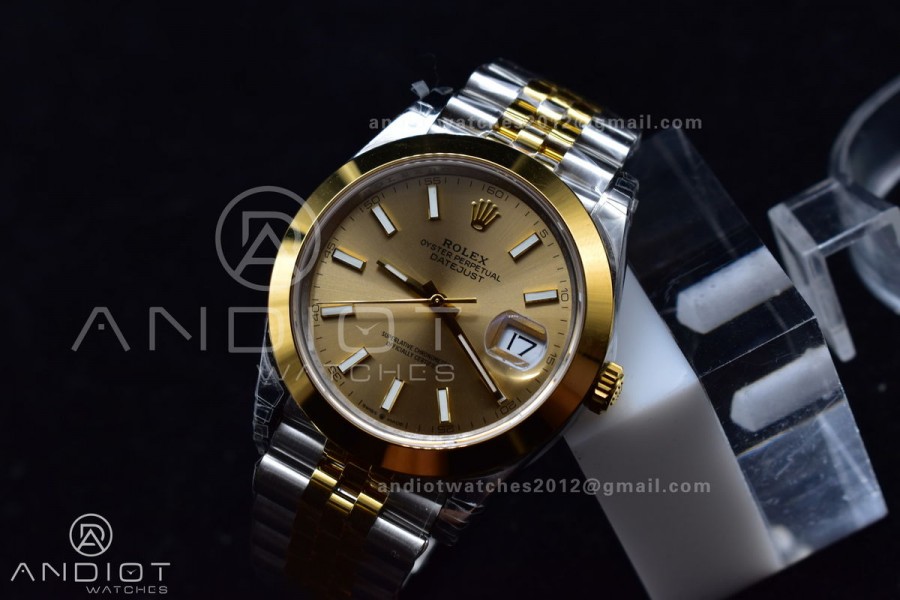 DateJust 41 126331 VSF 1:1 Best Edition 904L Steel Yellow Gold Dial On SS/YG Jubilee Bracelet VS3235