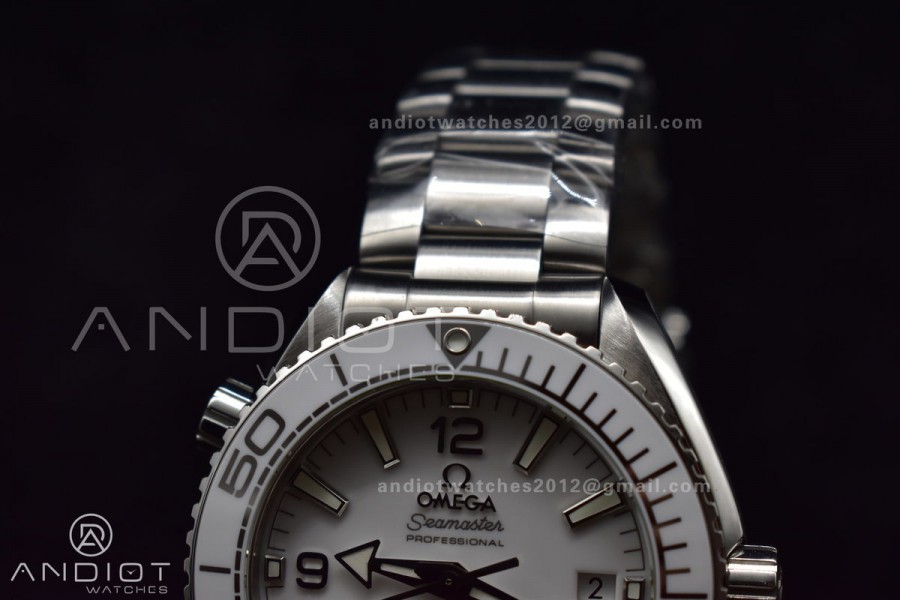 VS Factory White 39.5mm Seamaster Planet Ocean 600m Made 1:1 like Genuine