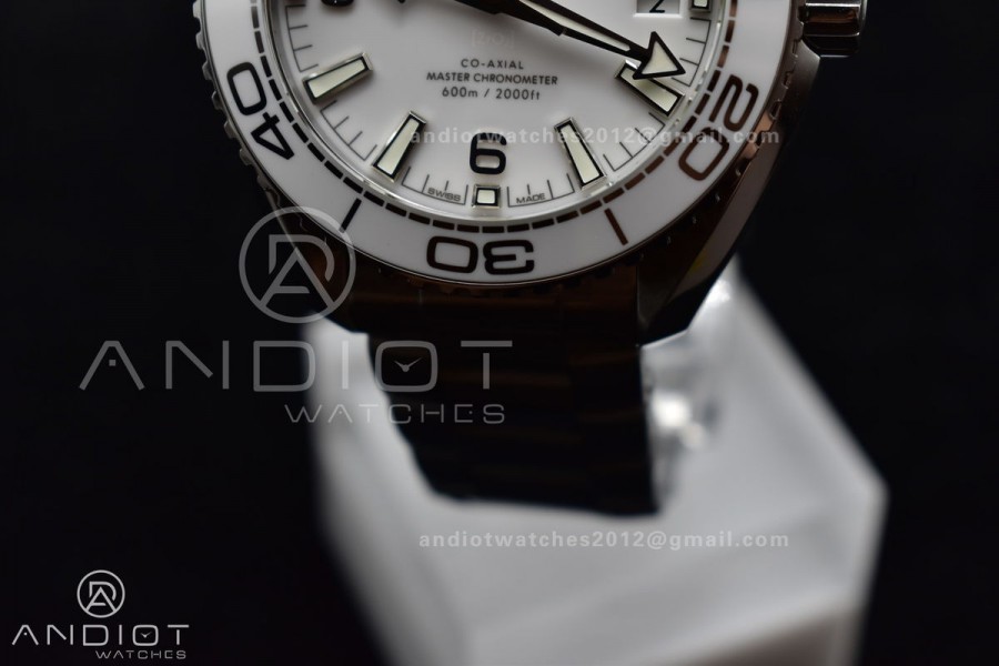 VS Factory White 39.5mm Seamaster Planet Ocean 600m Made 1:1 like Genuine