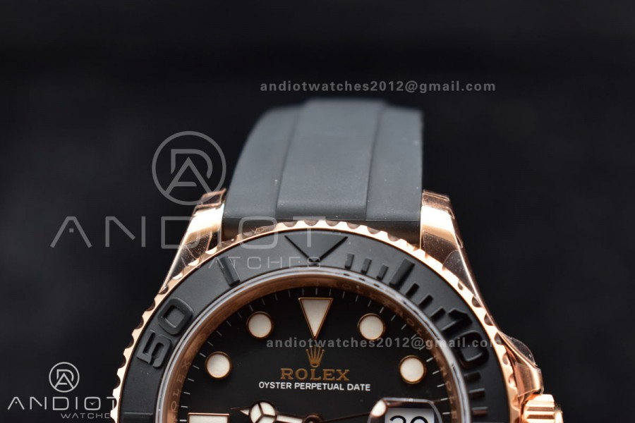 Yacht-Master 116655 VSF 1:1 Best Edition Black Ceramic Bezel on Oysterflex Rubber Strap VS3135