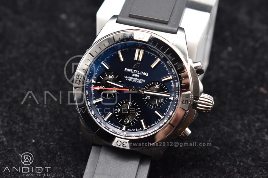 Navitimer B01 Chrono 43mm 1:1 Best Version SS/LE L-Blue/Blk BLS A7750