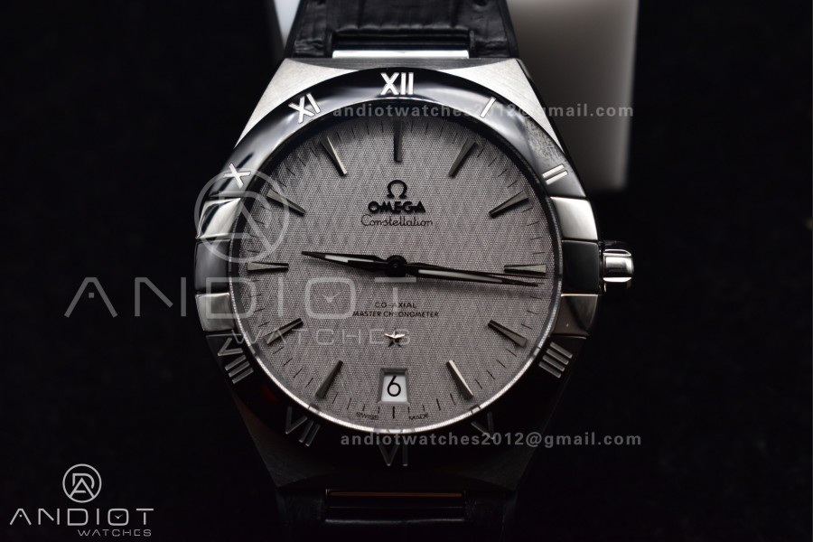 Constellation SS SBF 1:1 Best Edition Gray Dial on Black Gummy Strap A8900 Super Clone
