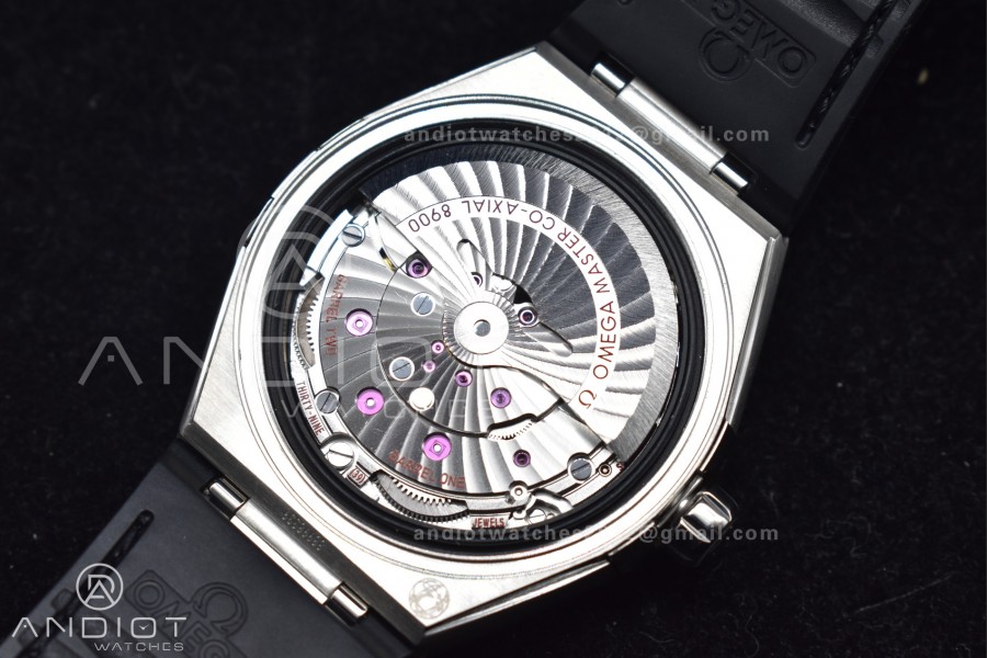 Constellation SS SBF 1:1 Best Edition Gray Dial on Black Gummy Strap A8900 Super Clone