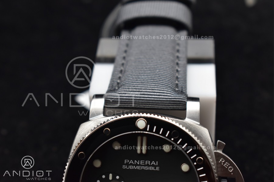 PAM1288 Y SBF 1:1 Best Edition Gray Dial on Gray Nylon Strap P900