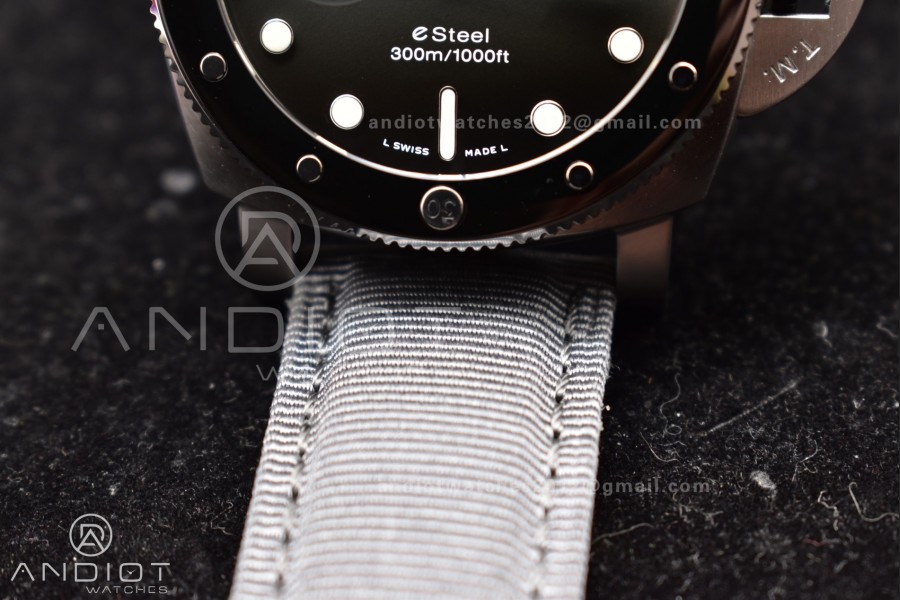PAM1288 Y SBF 1:1 Best Edition Gray Dial on Gray Nylon Strap P900
