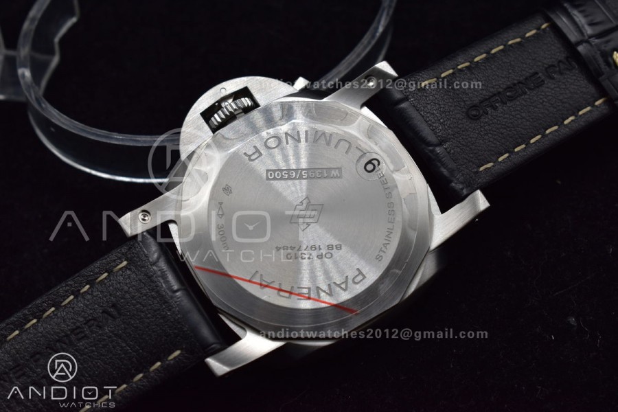 PAM1312 SBF 1:1 Best Edition Black Dial on Black Leather Strap P.9010 Clone