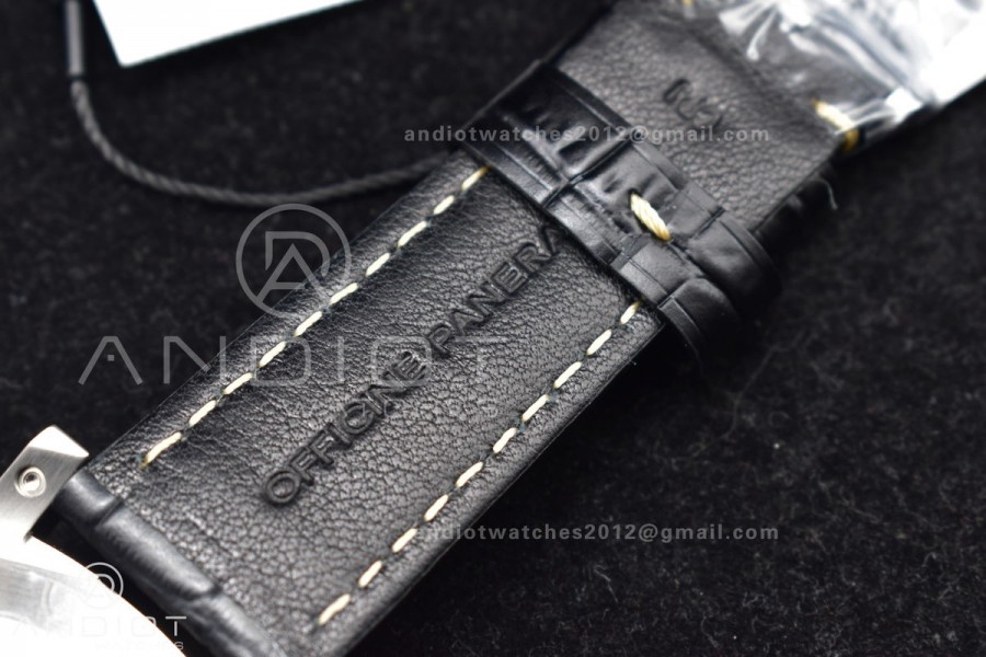 PAM1312 SBF 1:1 Best Edition Black Dial on Black Leather Strap P.9010 Clone