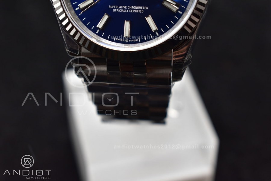 DateJust 36 SS 126234 VSF 1:1 Best Edition 904L Steel Blue Stick Dial On Jubilee Bracelet VS3235