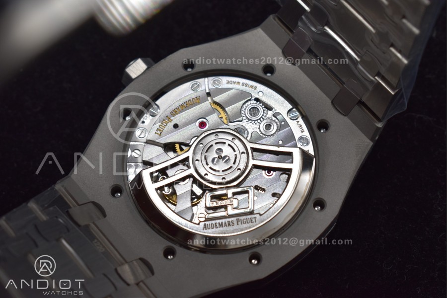 Royal Oak 41mm 15510 "50th Anniversary" SS ZF 1:1 Best Edition Gray Textured Dial on SS Bracelet A4302