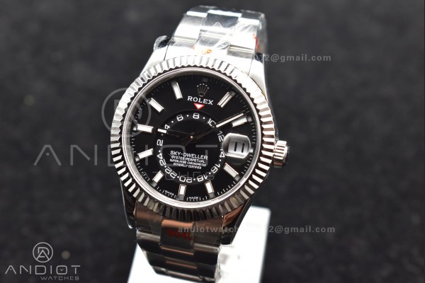 Skydweller SS TWF Best Edition Black Dial on SS Br...