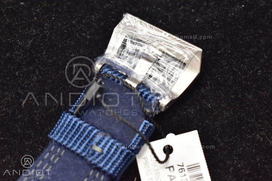 PAM985 Mike Horn Submersible Tit Blue TI/NY VSF P9010