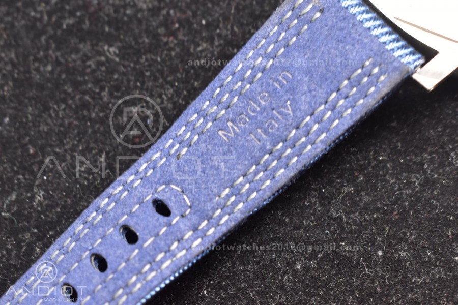PAM985 Mike Horn Submersible Tit Blue TI/NY VSF P9010