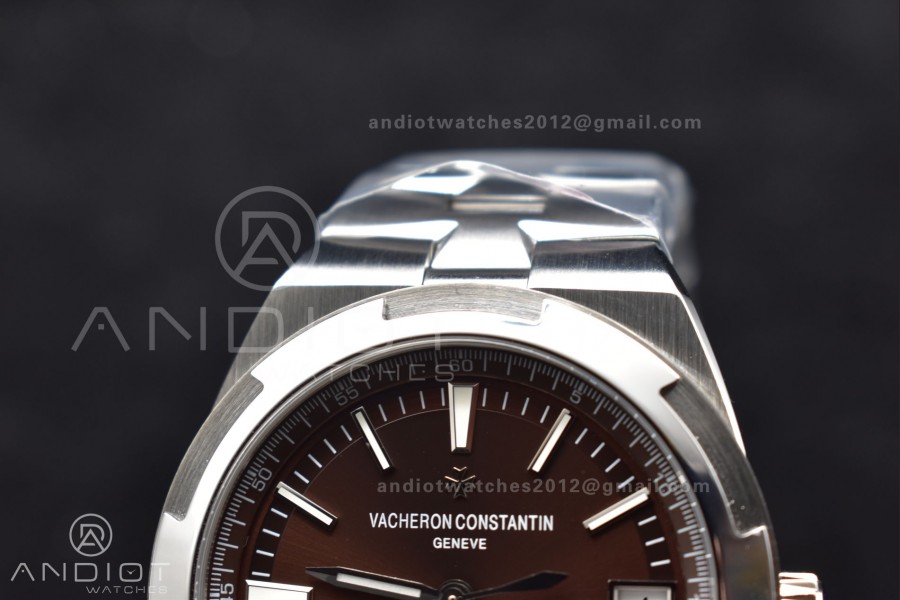 Overseas 4500V SS ZF 1:1 Best Edition Brown Dial on SS Bracelet A5100