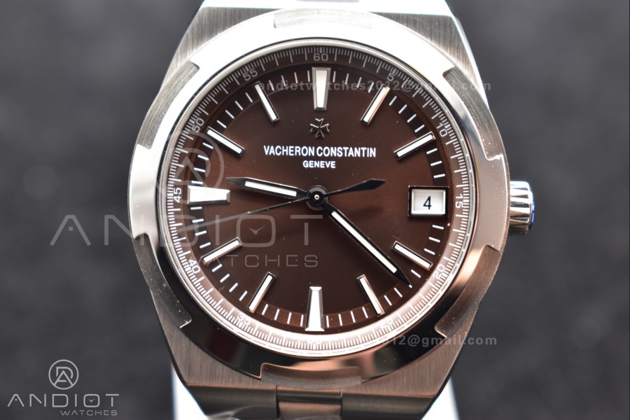Overseas 4500V SS ZF 1:1 Best Edition Brown Dial on SS Bracelet A5100