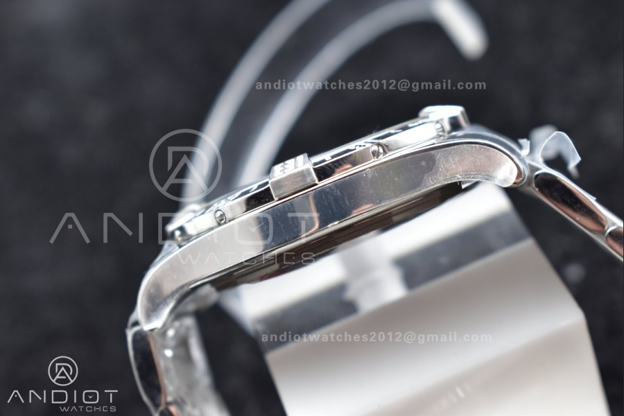 Avenger GMT SS GF 1:1 Best Edition White Dial Stick Markers on SS Bracelet A2836 V2