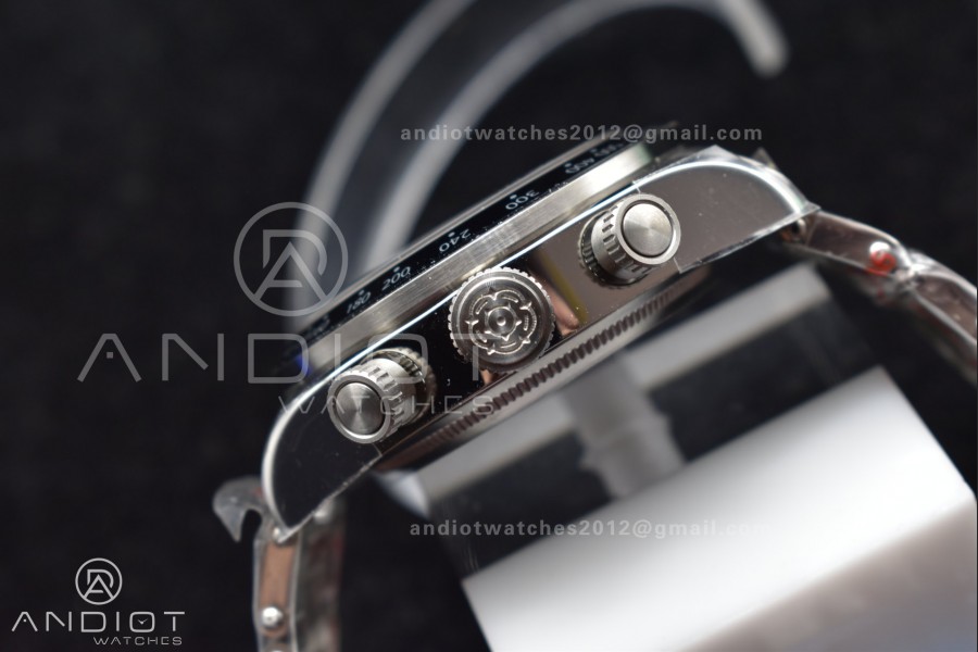 Black Bay Chrono SS TWS 1:1 Best Edition White Dial on SS Bracelet A7750