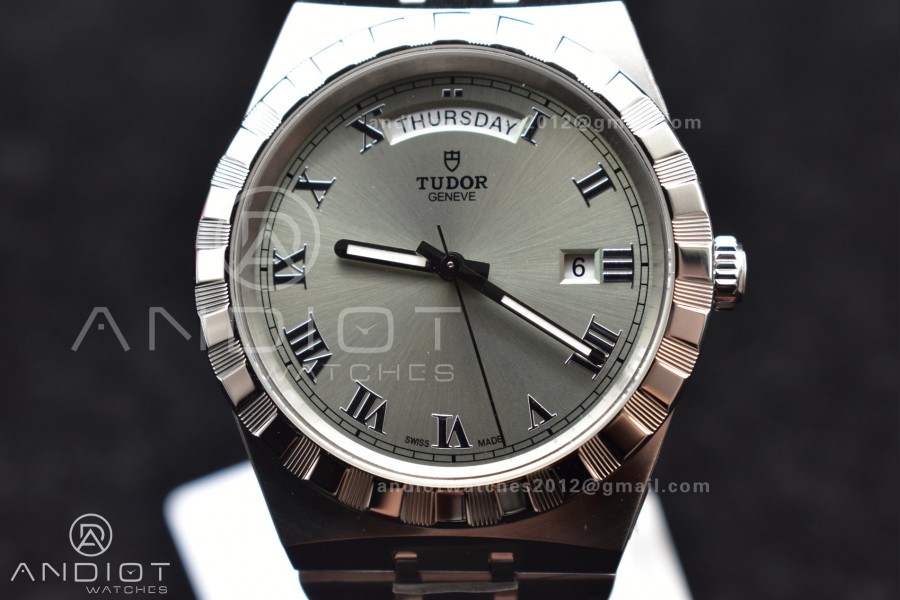 Tudor Royal V7F 1:1 Best Edition Grey Dial on SS Strap A2836 