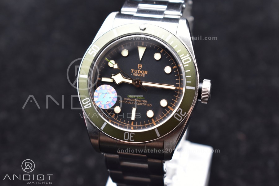 Black Bay "Green" Exclusive to Harrods ZF 1:1 Best Edition on SS Bracelet A2824 V5