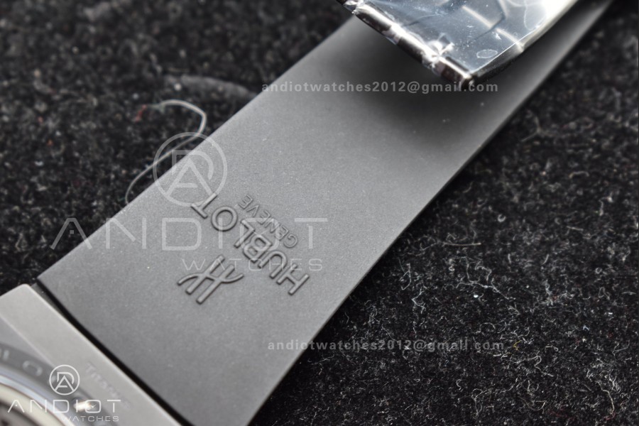 Hublot Big Bang Unico Titanium ZF 1:1 Best Edition Black Skeleton Dial On Black Rubber Strap A1280