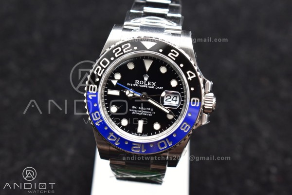 GMT Master II 126710 BLNR Batman 904L SS C+F 1:1 B...