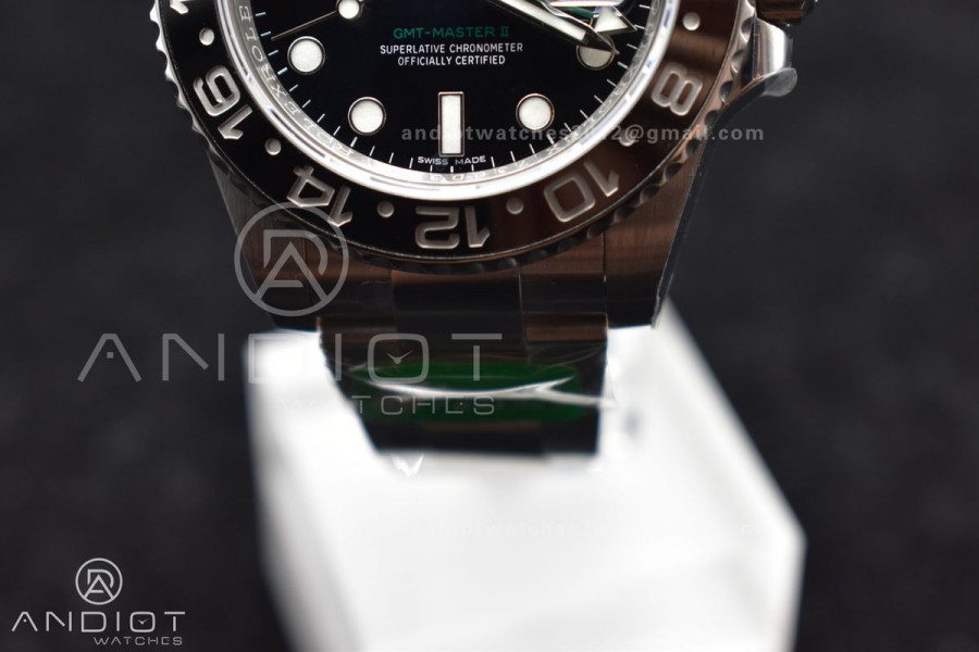 GMT Master II 116710 LN 904L SS C+F 1:1 Best Edition Black Dial on Oyster Bracelet VR3285