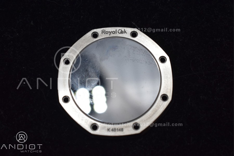 Royal Oak 41mm 15500 SS APSF 1:1 Best Edition Blue Textured Dial on SS Bracelet A4302 Super Clone