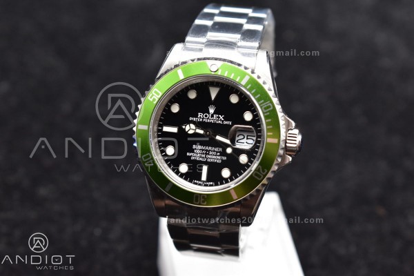 Submariner16610LV Kermit BPF Best Edition On SS Br...