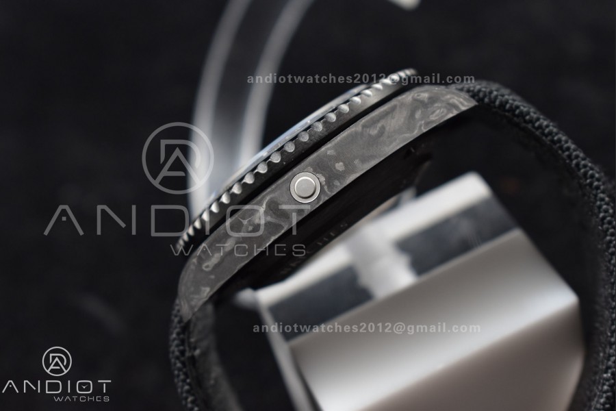 Sea Dweller 43mm Black Carbon DIWF Best Edition Black Dial on Black Nylon Strap A2824 V2