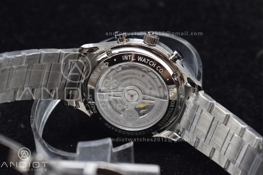 Portuguese Chrono IW3716 V6SF 1:1 Best Edition White Dial on SS Bracelet A69355