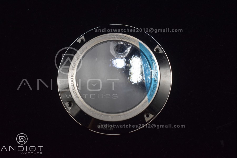 Calibre Heuer 01 Chrono SS XF 1:1 Best Edition Black Dial on SS Bracelet Strap A1887