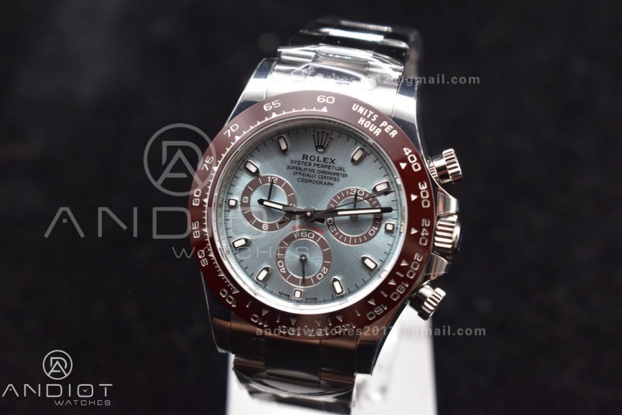 Daytona 116506 Brown Ceramic BTF 1:1 Best Edition Ice Blue Dial on SS Bracelet SA4130 V2