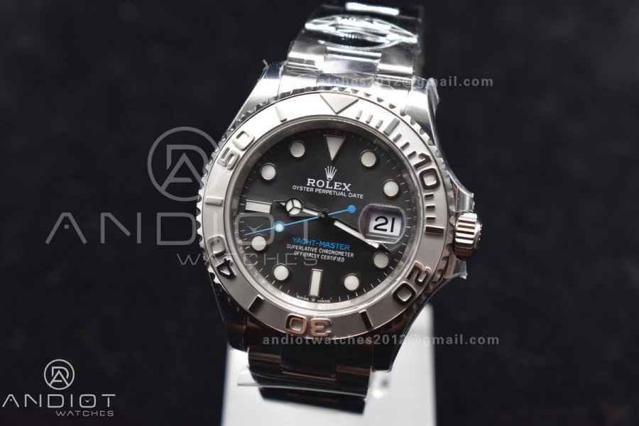 Yacht-Master 126622 Clean 1:1 Best Edition 904L Steel Gray Dial on SS Bracelet VR3235