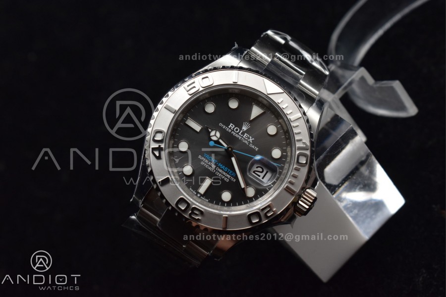 Yacht-Master 126622 Clean 1:1 Best Edition 904L Steel Gray Dial on SS Bracelet VR3235
