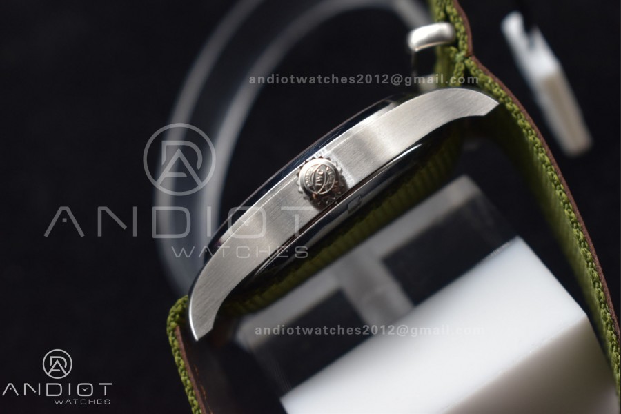 Mark XVIII “TRIBUTE TO MARK XI” IW327007 M+F 1:1 Best Edition Black Dial on Green Nylon Strap A35111
