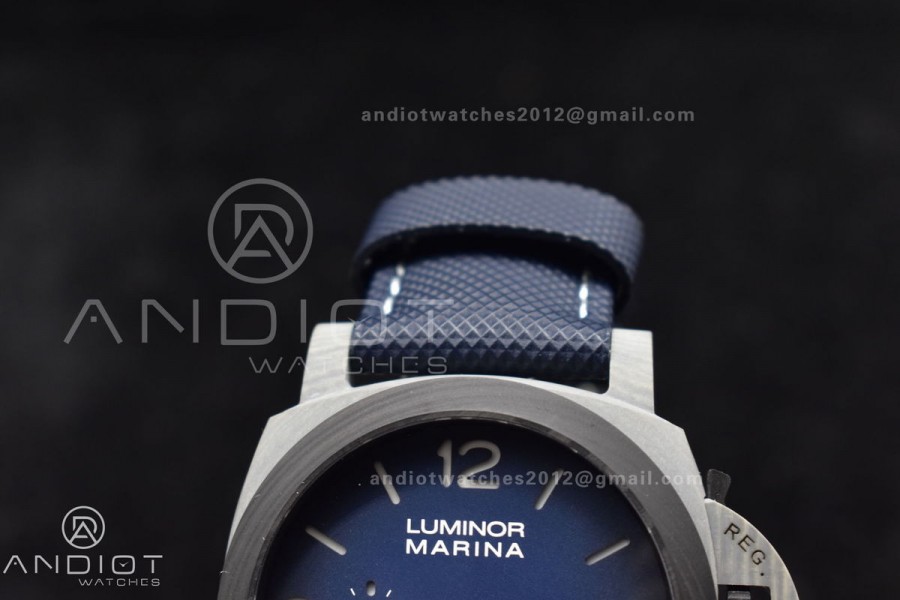 PAM 1663 Carbotech VSF 1:1 Best Edition Blue Dial on Blue Kevlar Composite Strap P.9010 Clone