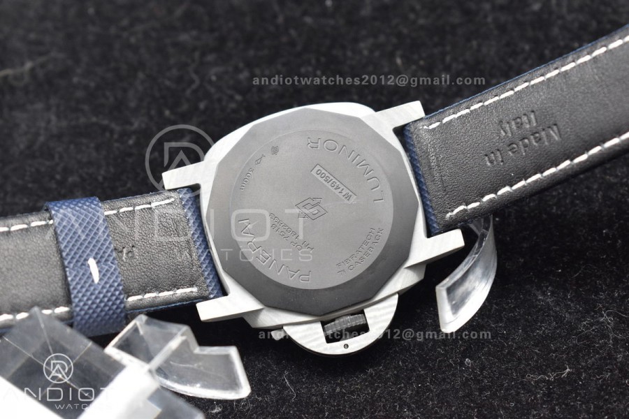 PAM 1663 Carbotech VSF 1:1 Best Edition Blue Dial on Blue Kevlar Composite Strap P.9010 Clone