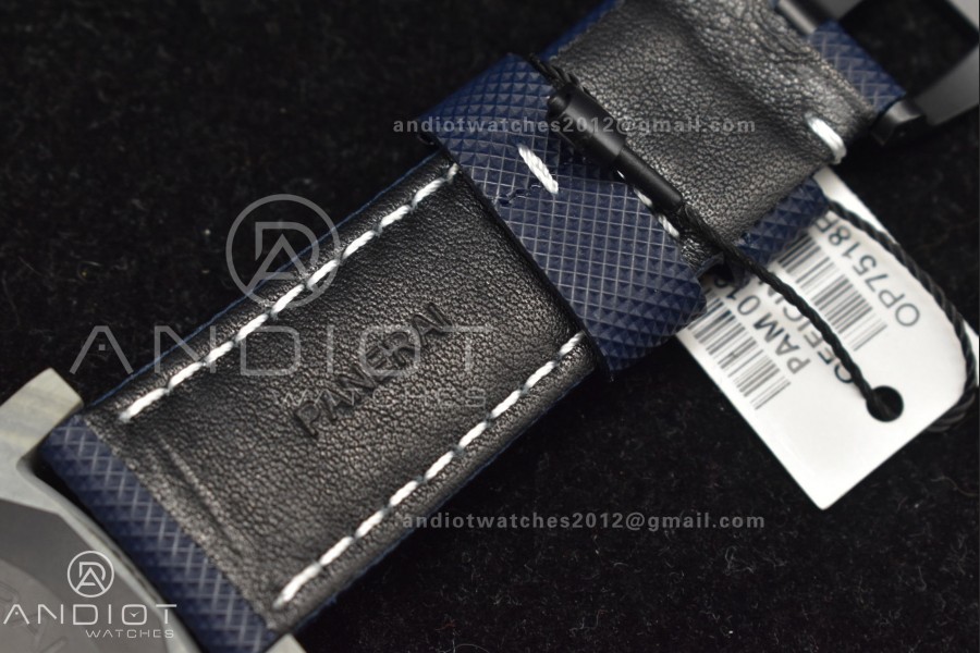PAM 1663 Carbotech VSF 1:1 Best Edition Blue Dial on Blue Kevlar Composite Strap P.9010 Clone