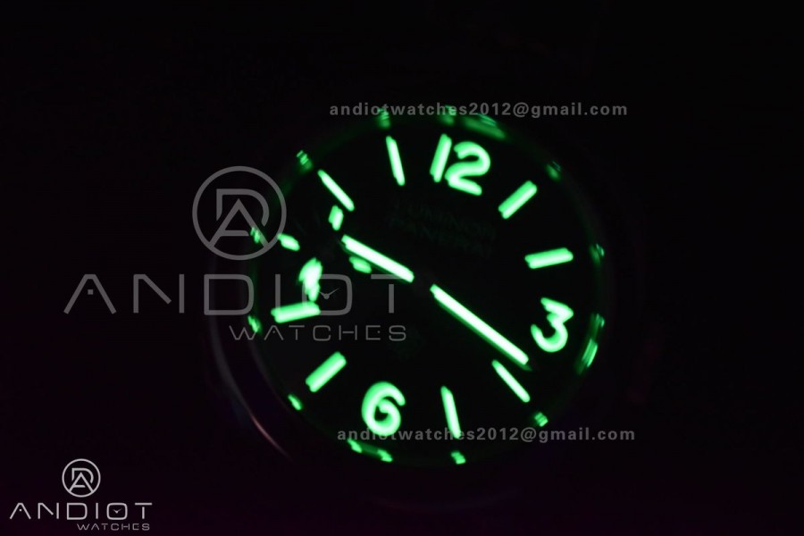 PAM1085 SS HWF 1:1 Best Edition on Blue Leather Strap A6497 